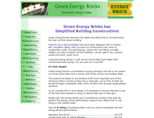 Tablet Screenshot of greenenergybricks.com